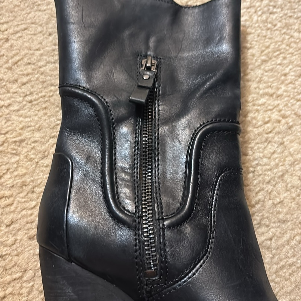 Modern Vintage Theo Black Leather Western Boots - Picture 5 of 6